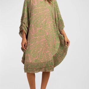 Trina Turk Lucienne Dress in Green and Pink